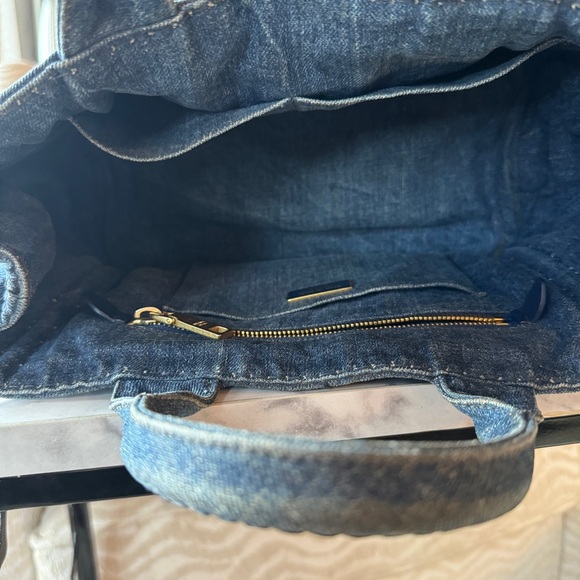 Prada Canapa DENIM Tote Bag Sz 11.5 L x 7.5 H AUTHENTIC,COA done - Picture 10 of 15